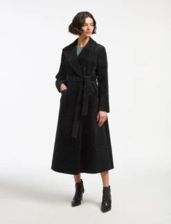 Roxanne Corduroy Coat - Black -CEFINN Shop AU23 C10 ROXANNE BLACK LS 15869