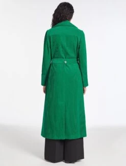 Roxanne Corduroy Coat - Emerald Green -CEFINN Shop AU23 C10 ROXANNE EMERALDGREEN LS 917