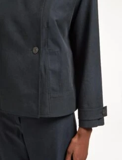 Rory Cotton Twill Jacket - Navy -CEFINN Shop AU23 JK52 RORY NAVY LS 1737