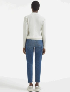 Josie Cashmere Collared Jumper - Cream -CEFINN Shop AU23 K142 JOSIE CREAM LS 574