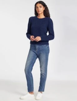 Joss Alpaca Jumper - Dark Blue -CEFINN Shop AU23 K149 JOSS DARKBLUE LS 1794