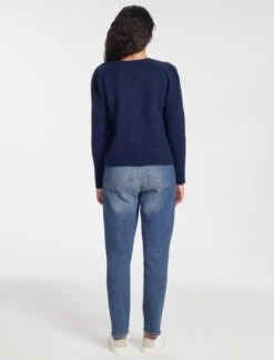 Joss Alpaca Jumper - Dark Blue -CEFINN Shop AU23 K149 JOSS DARKBLUE LS 1848