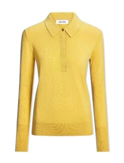 Josie Wool Collared Jumper - Yellow -CEFINN Shop AU23 K24 JOSIE YELLOW CO