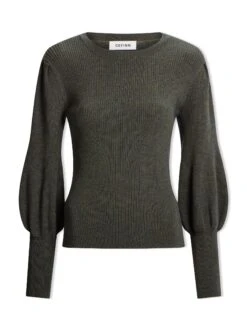 Eva Wool Crew Neck Jumper - Khaki -CEFINN Shop AU23 K88 EVA KHAKI CO