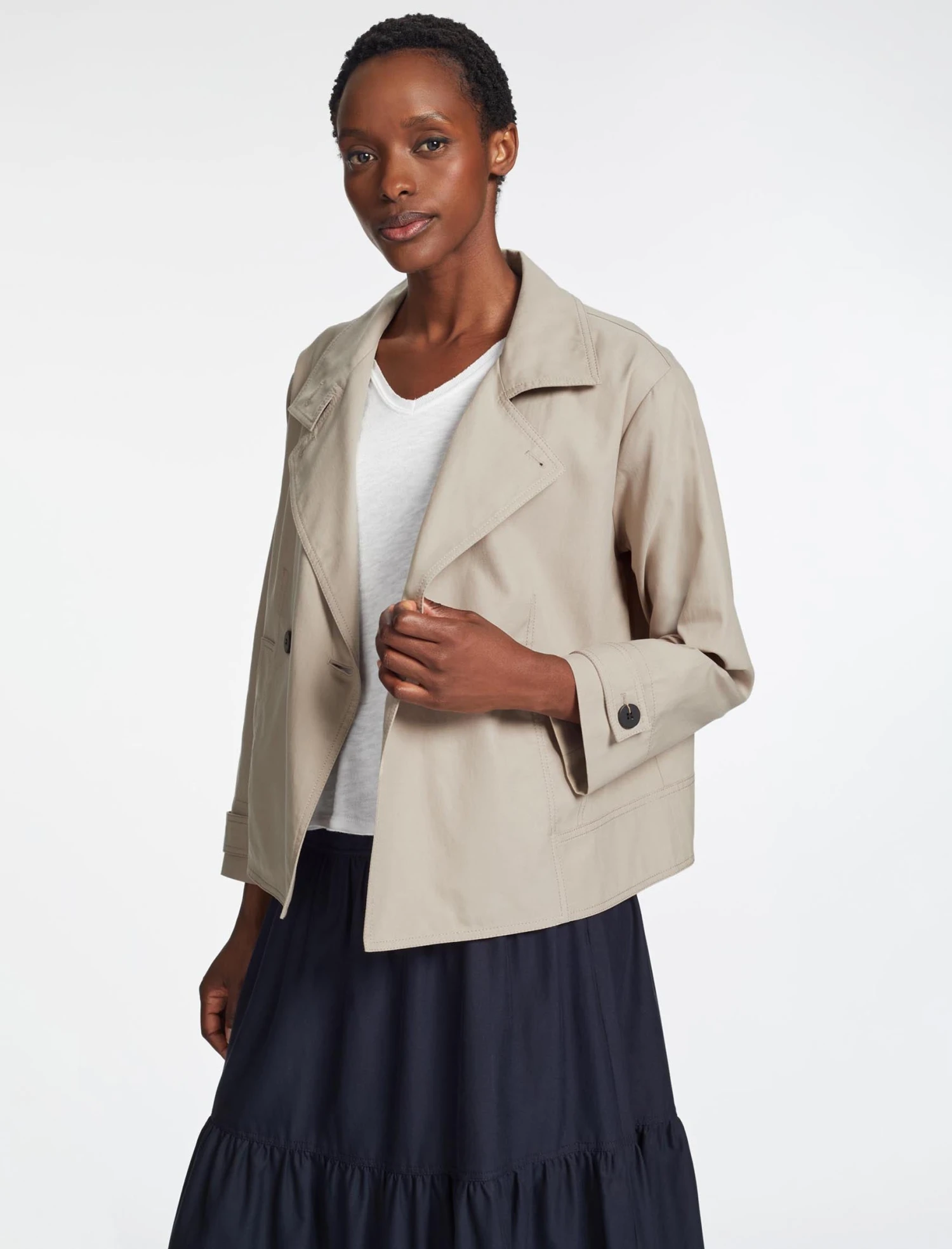 Rory Cotton Twill Jacket - Beige 1 Rory Cotton Twill Jacket - Beige