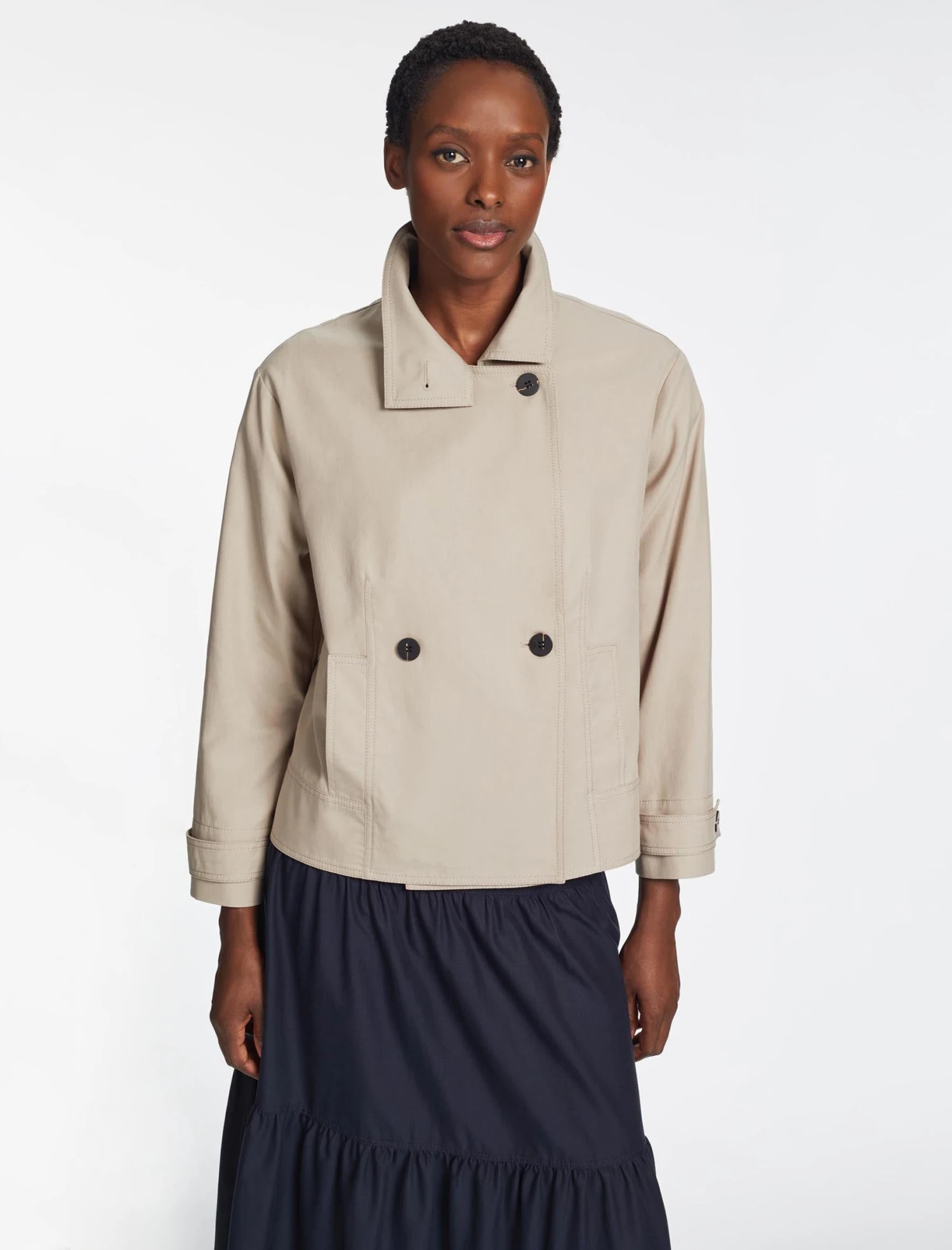 Rory Cotton Twill Jacket - Beige 5 Rory Cotton Twill Jacket - Beige - Image 5