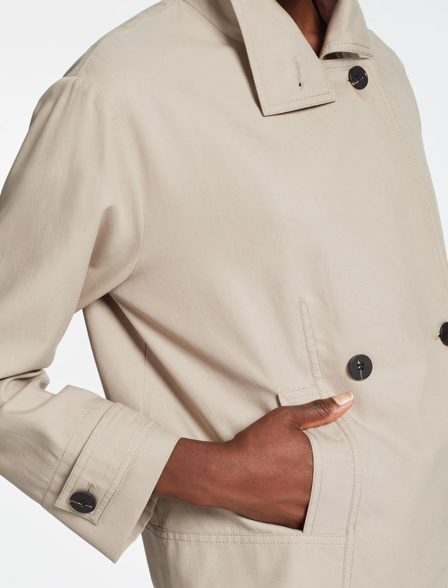 Rory Cotton Twill Jacket - Beige 2 Rory Cotton Twill Jacket - Beige - Image 2