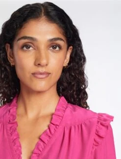 Stella Silk Shirt - Hot Pink -CEFINN Shop AU23 S46 STELLA HOTPINK LS 131