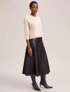 Lainey Cashmere Jumper - Sand -CEFINN Shop AU23 SK166 SIERRA BLACK K169 LAINEY SAND 41967