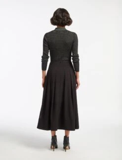 Sophia Techni Voile Maxi Skirt - Black -CEFINN Shop AU23 SK168 SOPHIA BLACK LS 15156