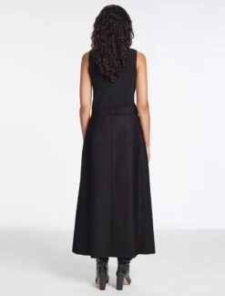 Layla Wool Maxi Wrap Skirt - Black -CEFINN Shop AU23 SK LAYLA BLACK LS 270