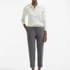 Clement New Wool Easy Waist Turn Up Trouser - Mid Grey