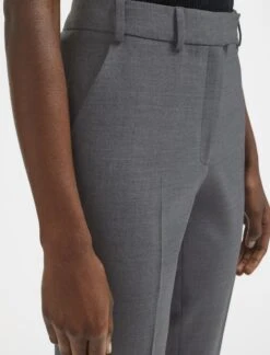 Clement New Wool Easy Waist Turn Up Trouser - Mid Grey 11 Clement New Wool Easy Waist Turn Up Trouser - Mid Grey -CEFINN Shop AU23 TR77 CLEMENT MIDGREY LS 438