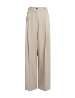 Tamara Cotton Twill Wide Leg Trouser - Beige 13 Tamara Cotton Twill Wide Leg Trouser - Beige -CEFINN Shop AU23 TR79 TAMARA BEIGEKHAKI CO