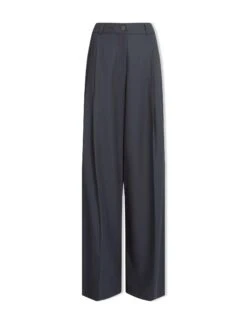 Tamara Cotton Twill Wide Leg Trouser - Navy -CEFINN Shop AU23 TR79 TAMARA NAVY CO