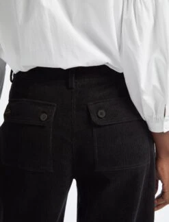 Hayden Corduroy Wide Leg Trouser - Black -CEFINN Shop AU23 TR82 HAYDEN BLACK LS 3962 ac061358 bc6c 4882 b0b6 a10b2203bb1a