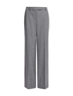 Terence Stretch Wool Wide Leg Trouser - Mid Grey -CEFINN Shop AU23 TR84 TERENCE GREYMELANGE CONEW