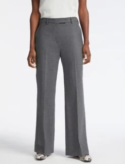 Terence Stretch Wool Wide Leg Trouser - Mid Grey -CEFINN Shop AU23 TR84 TERENCE GREYMELANGE LS 3899 61cc4efe d777 4947 ae56 999e34252d2e