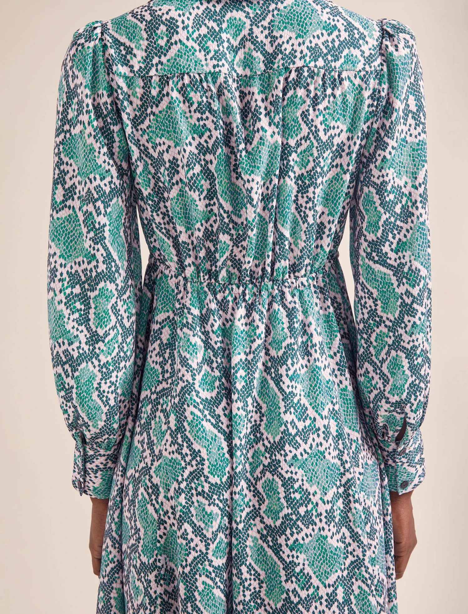 Odette Maxi Dress - Green Snakeskin Print 5 Odette Maxi Dress - Green Snakeskin Print - Image 5