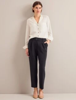 Spencer Silk Shirt - Cream -CEFINN Shop AU24 S90 SPENCER CREAM LS 0048