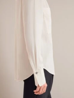 Spencer Silk Shirt - Cream -CEFINN Shop AU24 S90 SPENCER CREAM LS 25883