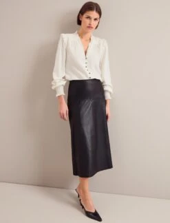 Stella Silk Shirt - Cream -CEFINN Shop AU24 S95 STELLA CREAM LS 0919