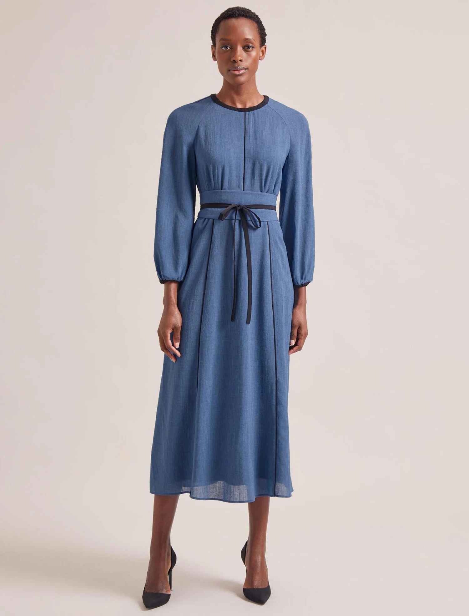 Rosie Techni Voile Maxi Dress - Cornflower Blue 1 Rosie Techni Voile Maxi Dress - Cornflower Blue
