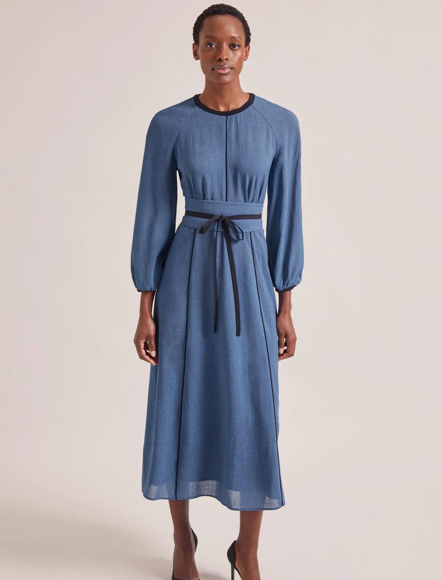 Rosie Techni Voile Maxi Dress - Cornflower Blue 4 Rosie Techni Voile Maxi Dress - Cornflower Blue - Image 4
