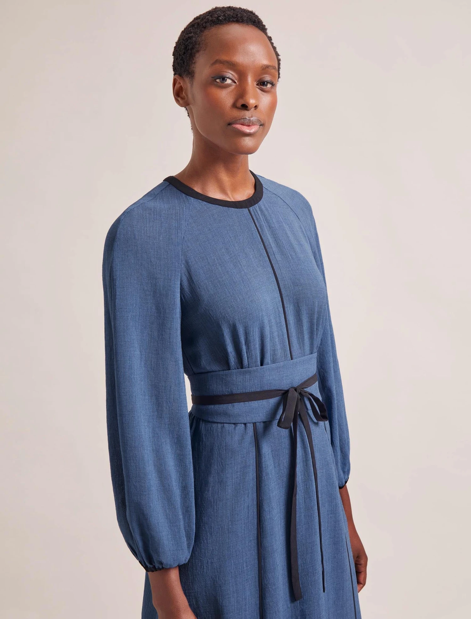 Rosie Techni Voile Maxi Dress - Cornflower Blue 2 Rosie Techni Voile Maxi Dress - Cornflower Blue - Image 2