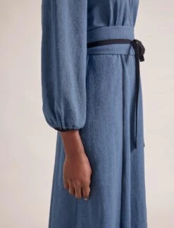 Rosie Techni Voile Maxi Dress - Cornflower Blue 8 Rosie Techni Voile Maxi Dress - Cornflower Blue -CEFINN Shop RSHT D604 ROSIE CORNFLOWERBLUE LS 0488