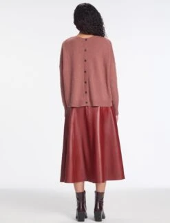 Lainey Cashmere Jumper - Dark Rose -CEFINN Shop RSHT K169 LAINEY DARKROSE LS 1101