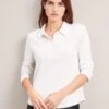Morgan Cotton Silk Blend T-Shirt - White