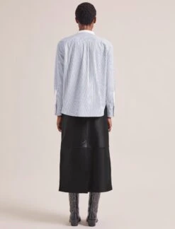 Sefton Organic Cotton Shirt - Blue White Stripe -CEFINN Shop RSHT S75 SEFTON BLUEWHITESTRIPE LS 1362