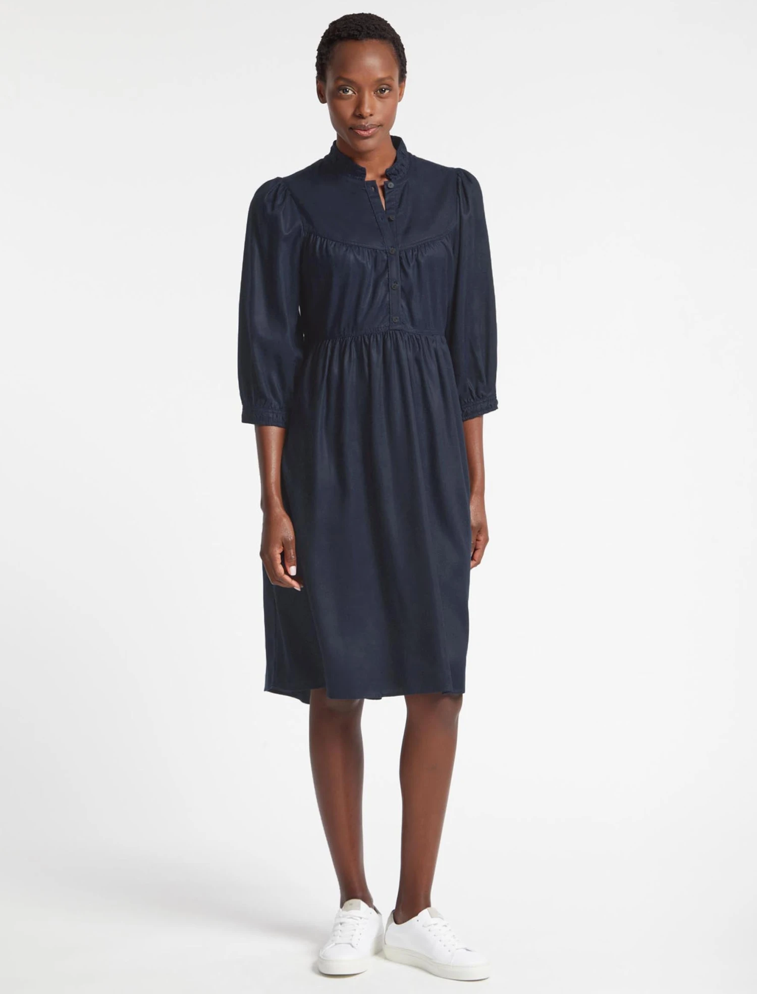 Cleo Midi Dress - Navy 3 Cleo Midi Dress - Navy - Image 3