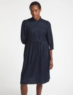 Cleo Midi Dress - Navy 11 Cleo Midi Dress - Navy -CEFINN Shop SP23 D509 CLEO NAVY LS 3127