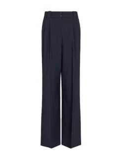 Margot New Wool Wide Leg Trouser - Navy -CEFINN Shop SP23 TR70 MARGOT NAVY CONEW