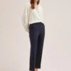 Clement New Wool Turn Up Trouser - Navy