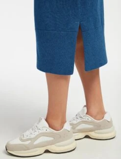 Eleanor Wool Knit Dress - Mid Blue -CEFINN Shop SP24 D496 ELEANOR MID BLUE LS 15287