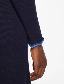 Josie Wool Knit Dress - Navy Blue -CEFINN Shop SP24 D575 JOSIE NAVY BLUE LS 1375