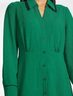 Fallon Techni Voile Maxi Dress - Emerald Green -CEFINN Shop SP24 D601 FALLON EMERALDGREEN LS 1249