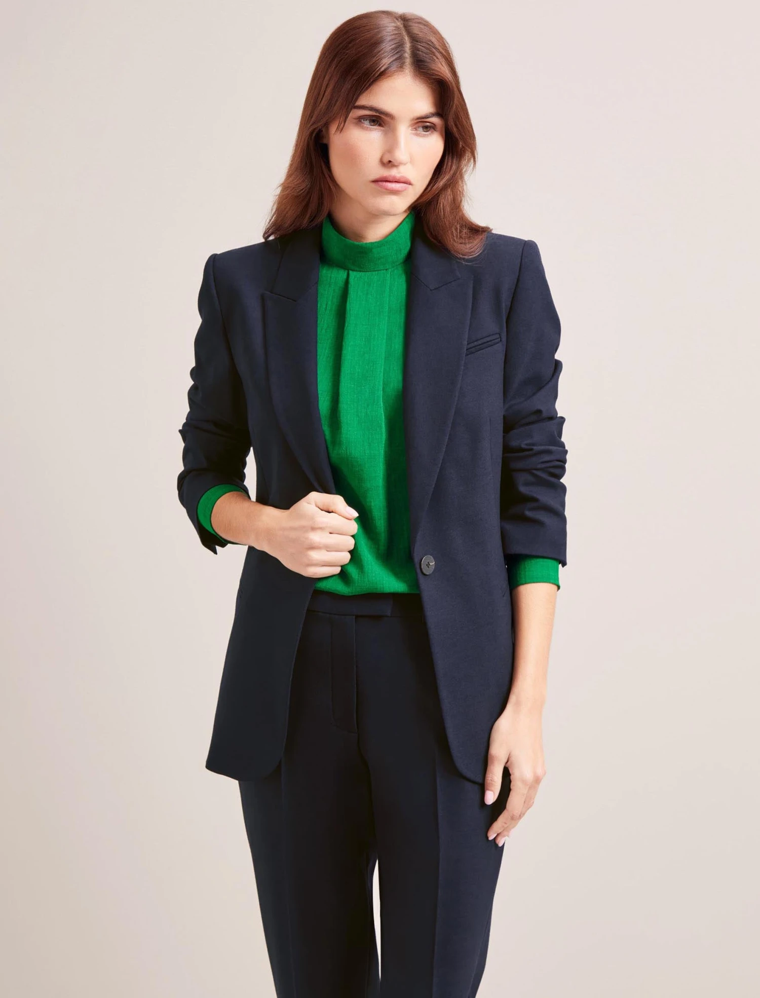 Jamie New Wool Blazer - Navy 1 Jamie New Wool Blazer - Navy