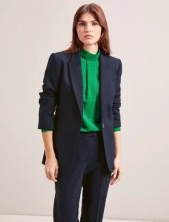 Jamie New Wool Blazer - Navy 11 Jamie New Wool Blazer - Navy -CEFINN Shop SP24 JK45 JAMIE NAVY LS 7333