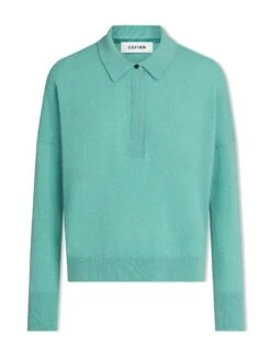 Kelly Cashmere Jumper - Mint -CEFINN Shop SP24 K144 KELLY MINT LS