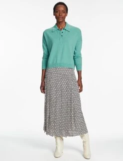 Kelly Cashmere Jumper - Mint -CEFINN Shop SP24 K144 KELLY MINT LS 170