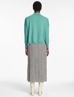 Kelly Cashmere Jumper - Mint -CEFINN Shop SP24 K144 KELLY MINT LS 213
