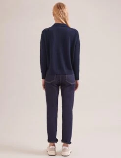 Kelly Cashmere Jumper - Navy -CEFINN Shop SP24 K144 KELLY NAVY LS 17892