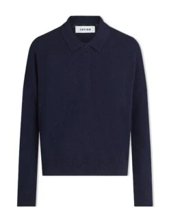 Kelly Cashmere Jumper - Navy -CEFINN Shop SP24 K144 KELLY NAVY LS 1964