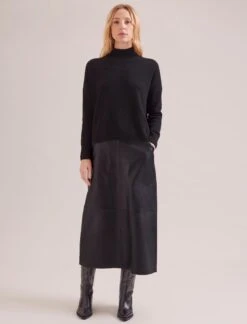 Johanna Cashmere Jumper - Black -CEFINN Shop SP24 K171 JOHANNA BLACK LS 17234