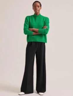 Johanna Cashmere Jumper - Emerald Green -CEFINN Shop SP24 K171 JOHANNA EMERALDGREEN LS 0321