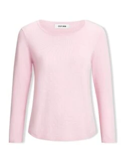 Maia Cotton Silk Blend T-Shirt - Pale Pink 15 Maia Cotton Silk Blend T-Shirt - Pale Pink -CEFINN Shop SP24 K174 MAIA PALEPINKLS